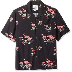 BRAND NEW, 28 PALMS PINK FLAMINGOS XL SHORT SLEEVE SHIRT